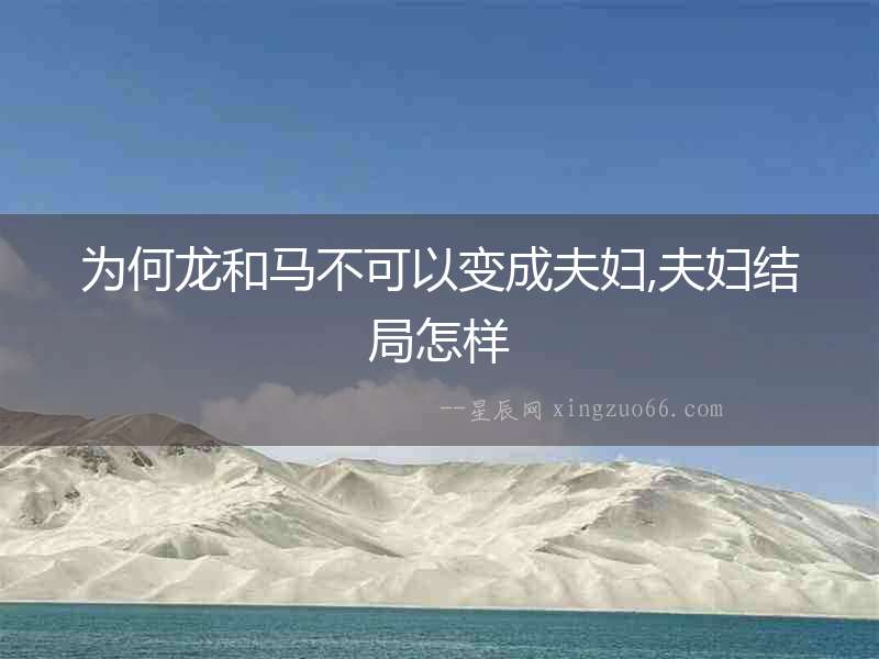 為何龍和馬不可以變成夫婦,夫婦結(jié)局怎樣
