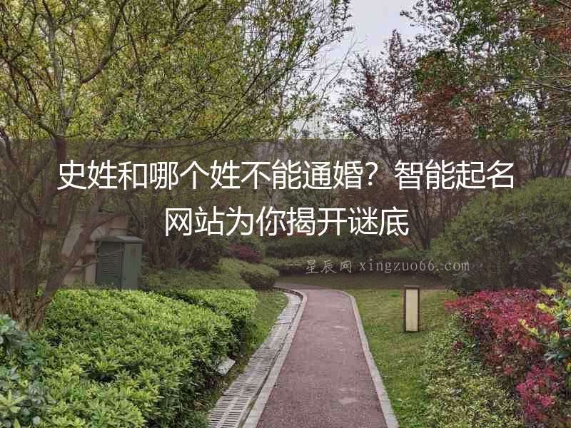 史姓和哪個(gè)姓不能通婚？智能起名網(wǎng)站為你揭開(kāi)謎底
