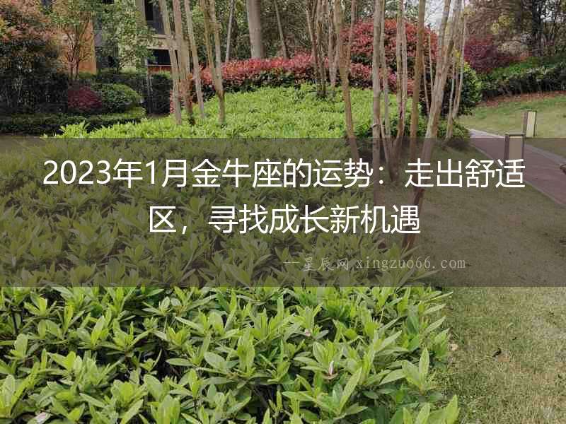 2023年1月金牛座的運(yùn)勢(shì)：走出舒適區(qū)，尋找成長(zhǎng)新機(jī)遇