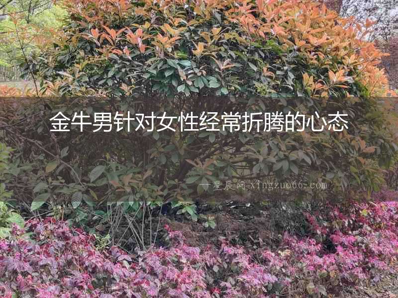 金牛男針對女性經常折騰的心態