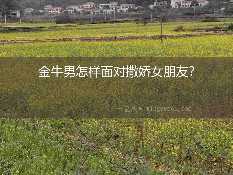 金牛男怎樣面對撒嬌女朋友？