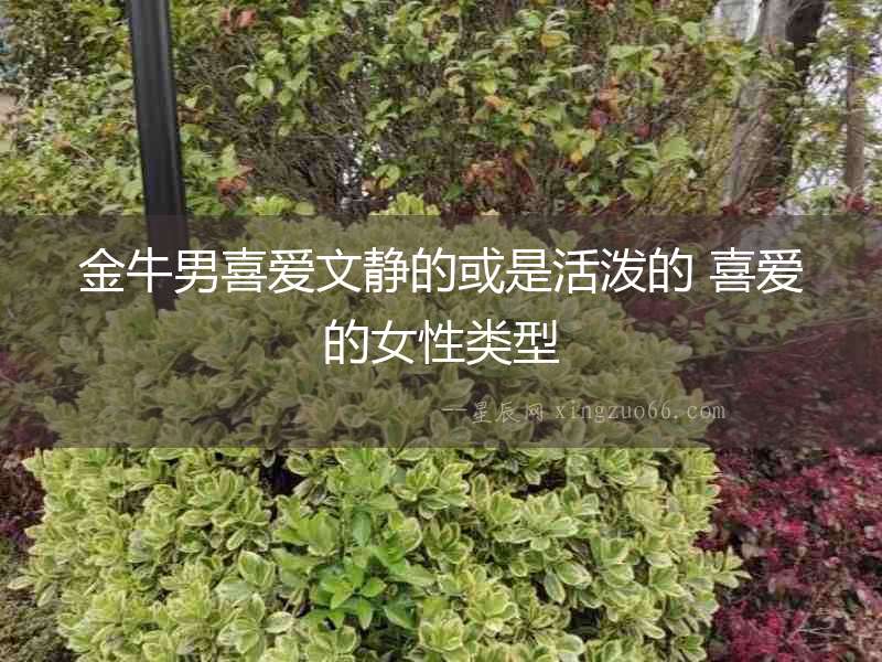 金牛男喜愛文靜的或是活潑的 喜愛的女性類型