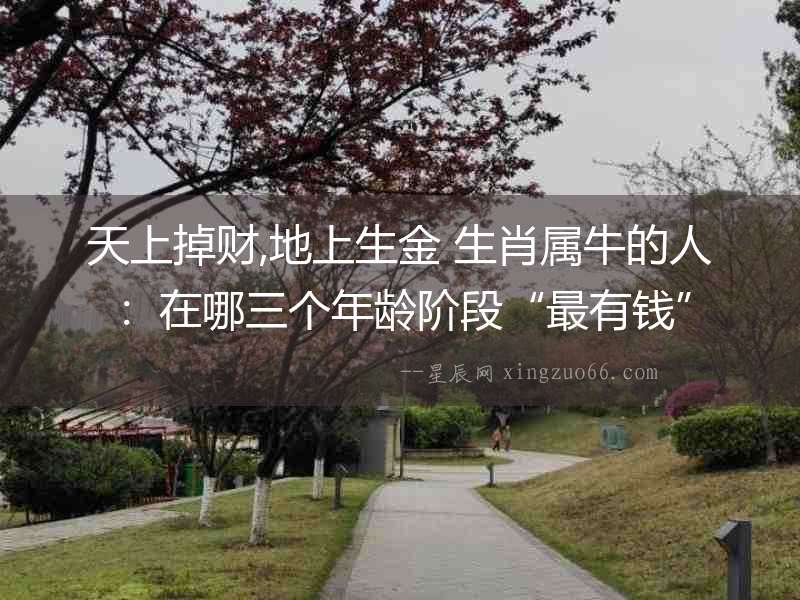 天上掉財(cái),地上生金 生肖屬牛的人：在哪三個(gè)年齡階段“最有錢”