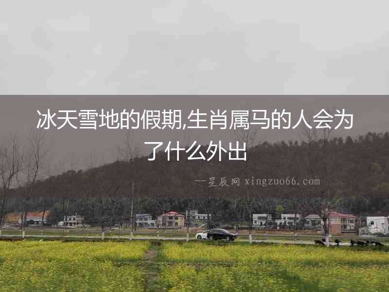 冰天雪地的假期,生肖屬馬的人會(huì)為了什么外出