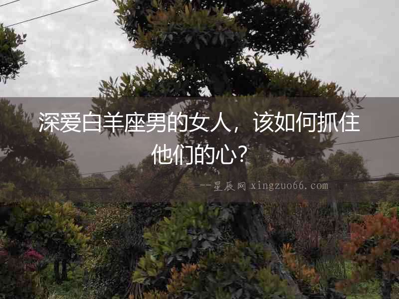 深愛白羊座男的女人，該如何抓住他們的心？