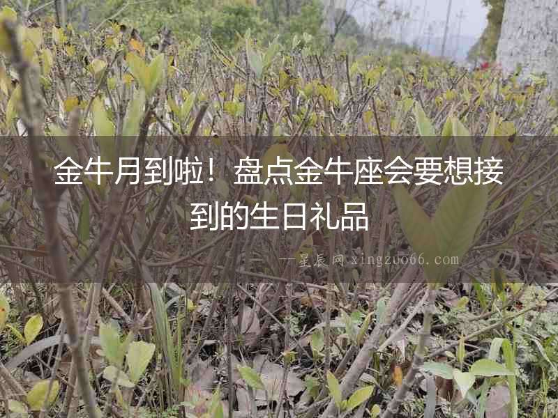 金牛月到啦！盤點金牛座會要想接到的生日禮品