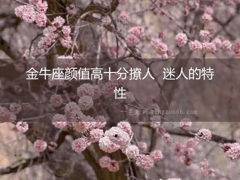 金牛座顏值高十分撩人  迷人的特性