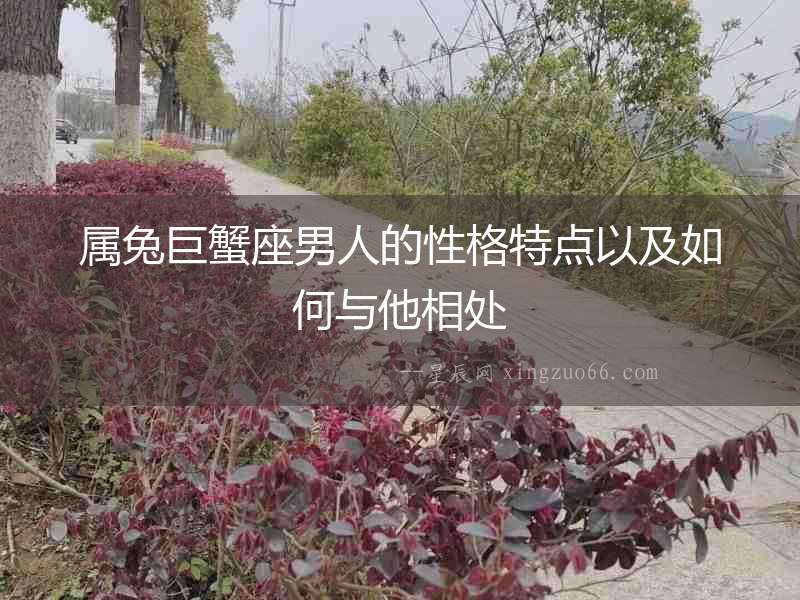 屬兔巨蟹座男人的性格特點以及如何與他相處