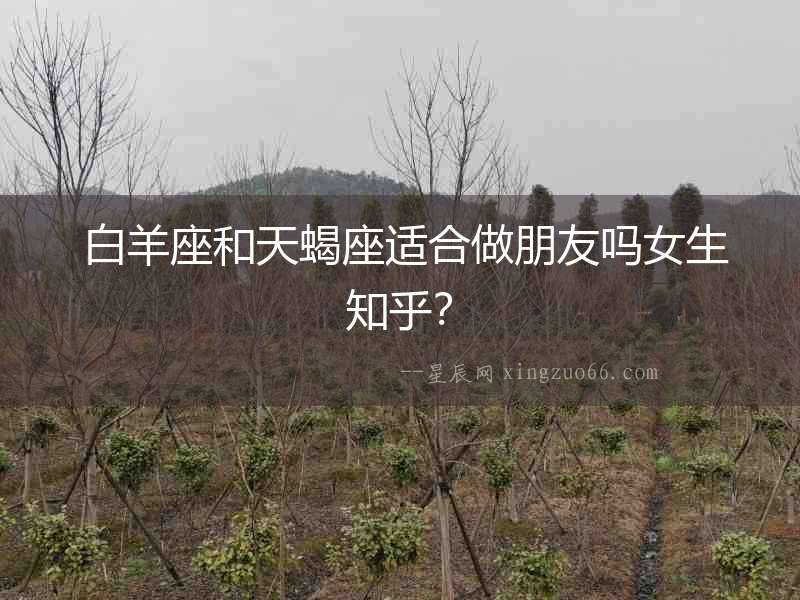  白羊座和天蝎座適合做朋友嗎女生知乎？
