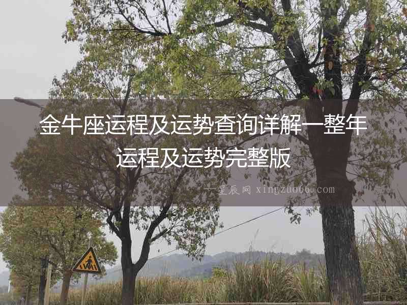 金牛座運(yùn)程及運(yùn)勢查詢詳解一整年運(yùn)程及運(yùn)勢完整版