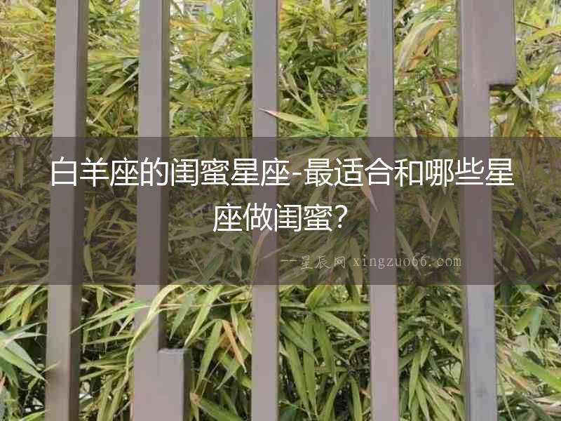 白羊座的閨蜜星座-最適合和哪些星座做閨蜜？