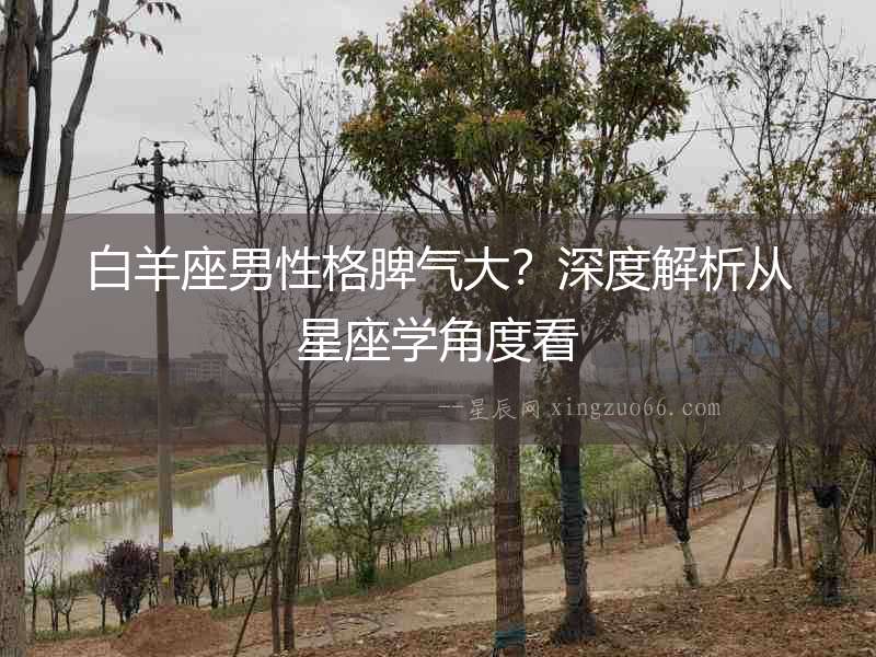 白羊座男性格脾氣大？深度解析從星座學(xué)角度看