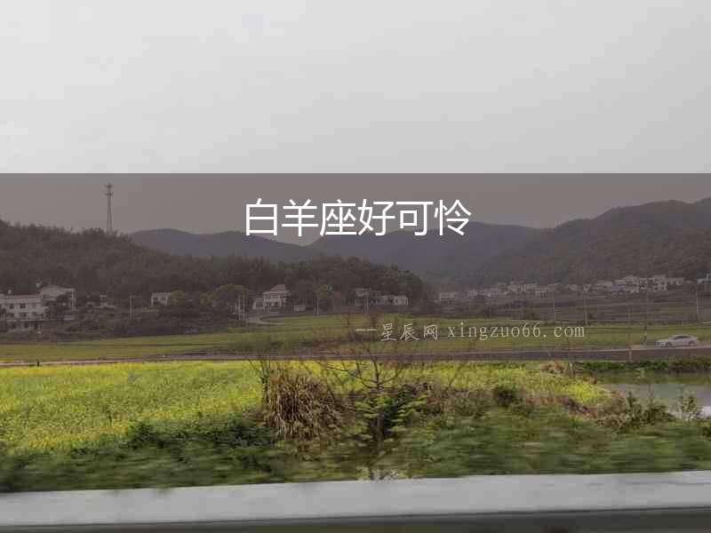 白羊座好可憐