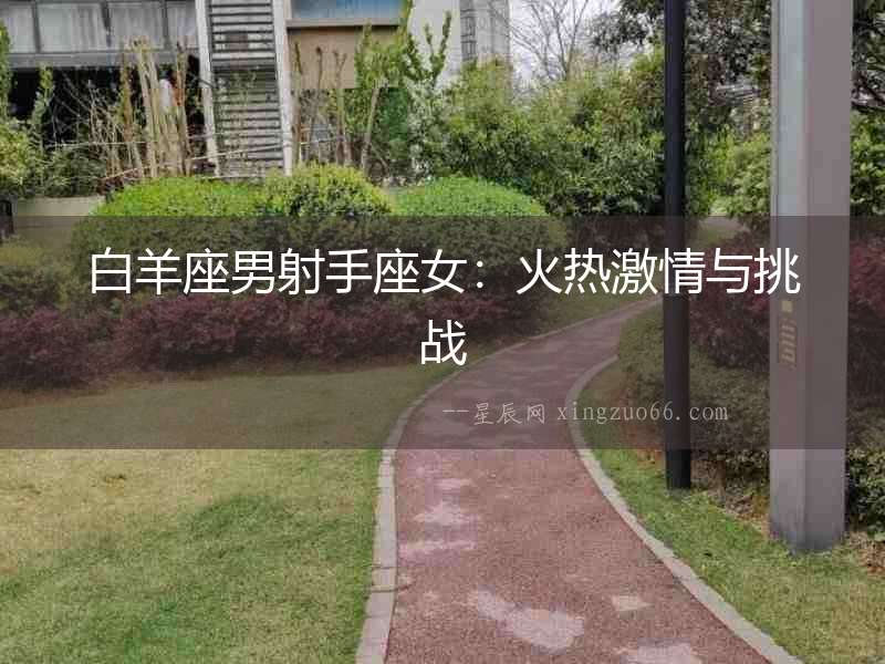 白羊座男射手座女：火熱激情與挑戰