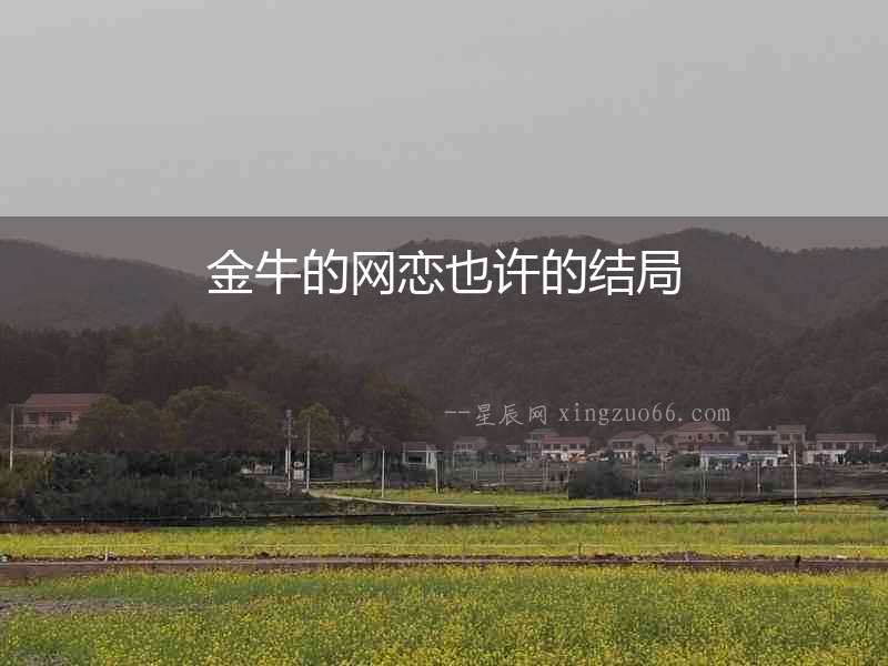 金牛的網(wǎng)戀也許的結(jié)局
