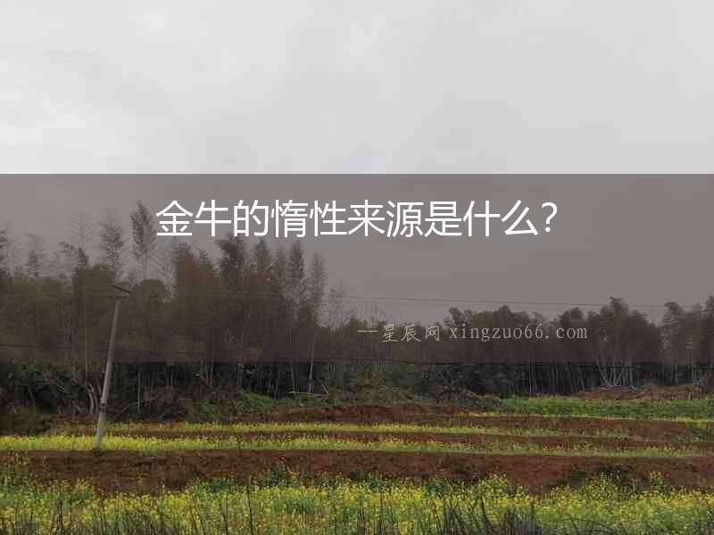 金牛的惰性來源是什么？
