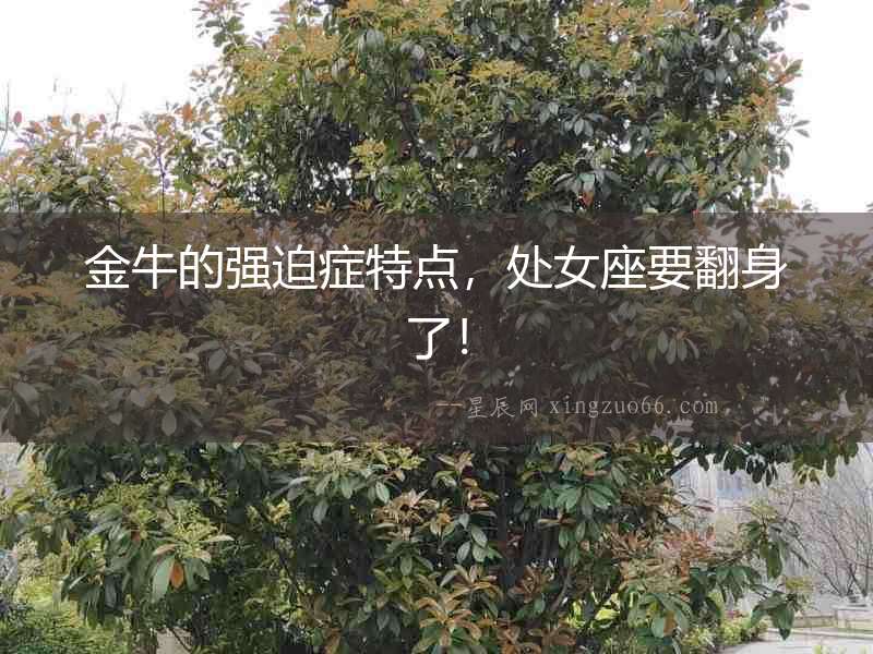 金牛的強迫癥特點，處女座要翻身了！