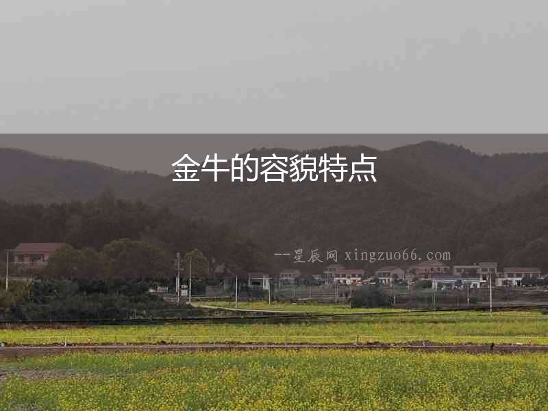 金牛的容貌特點(diǎn)