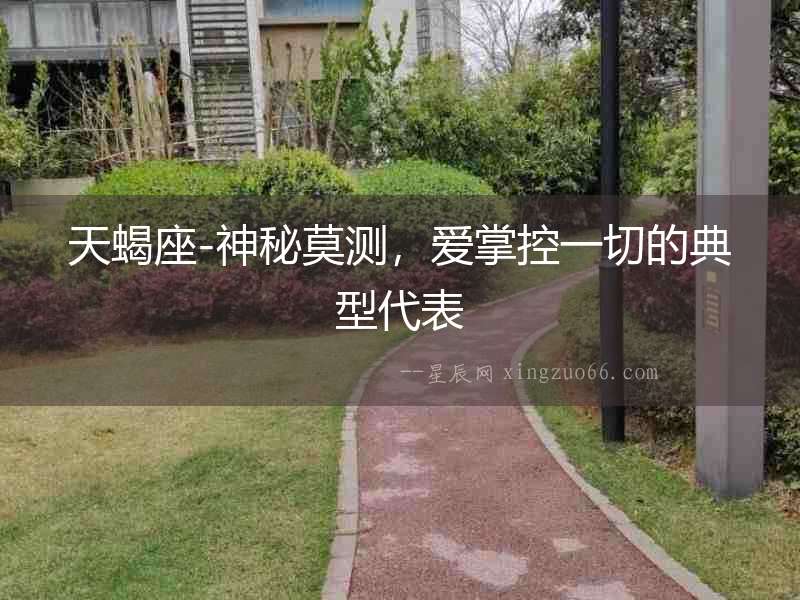 天蝎座-神秘莫測，愛掌控一切的典型代表