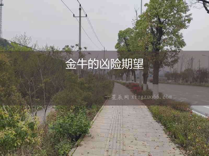 金牛的兇險(xiǎn)期望