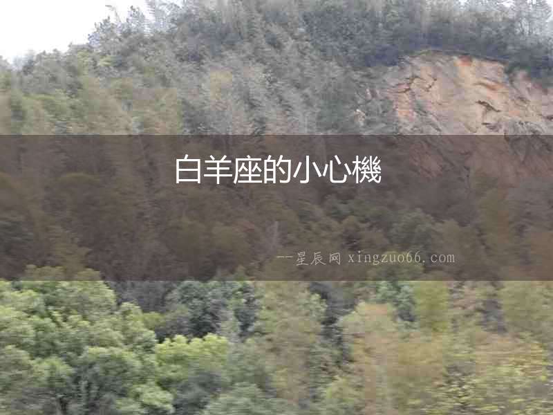 白羊座的小心機