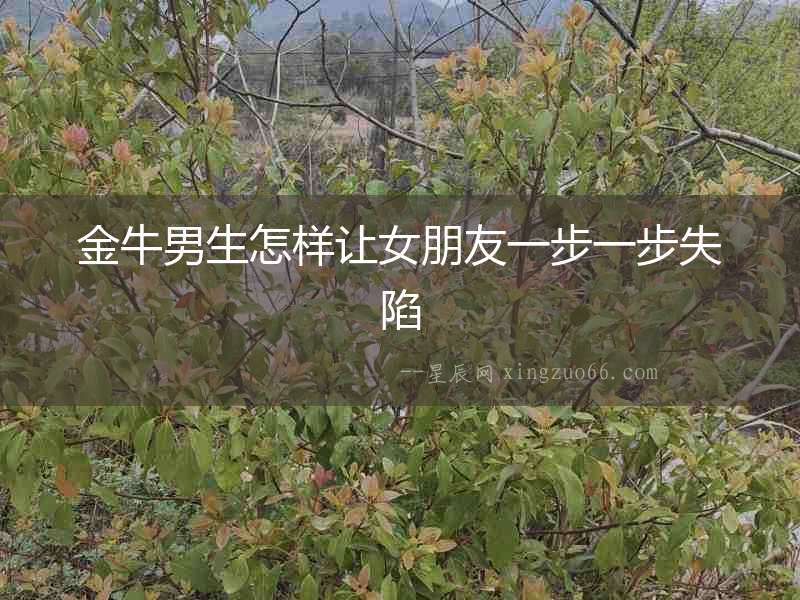 金牛男生怎樣讓女朋友一步一步失陷