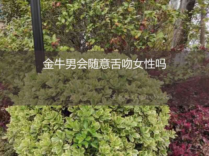 金牛男會隨意舌吻女性嗎