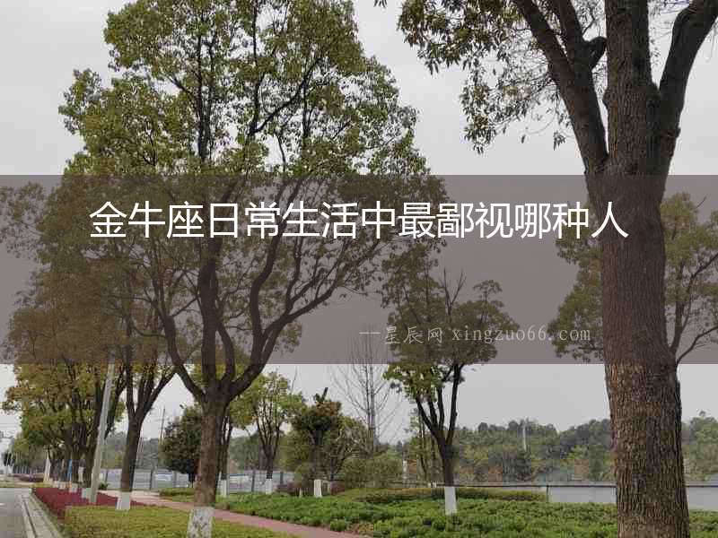 金牛座日常生活中最鄙視哪種人