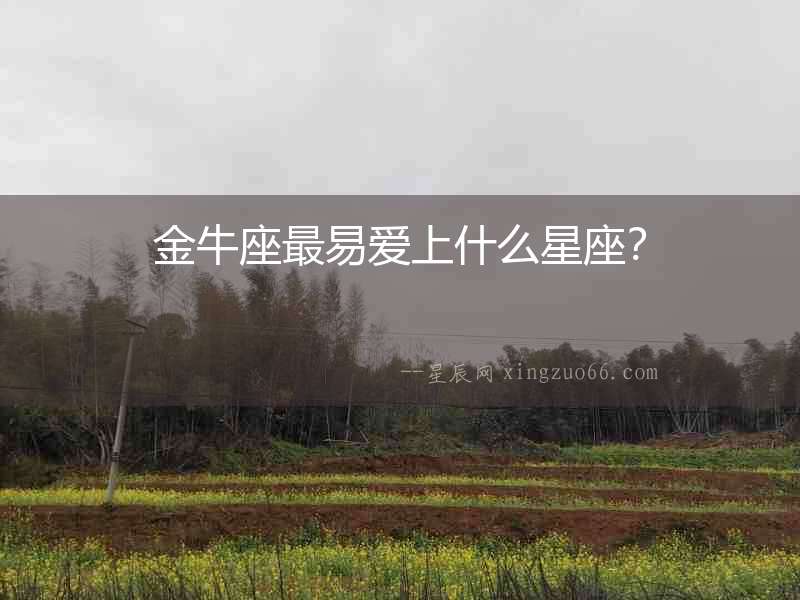 金牛座最易愛上什么星座？