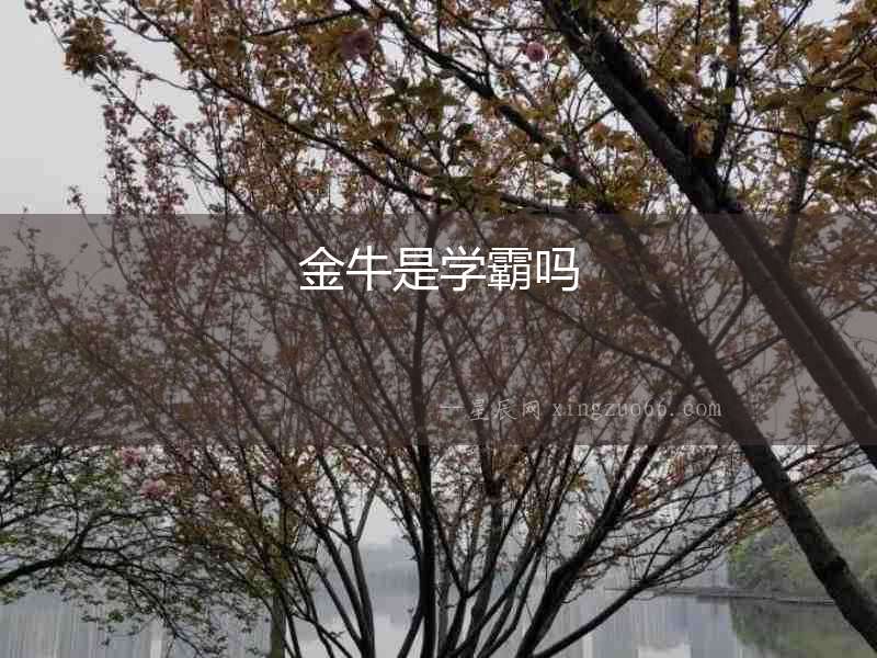 金牛是學(xué)霸嗎