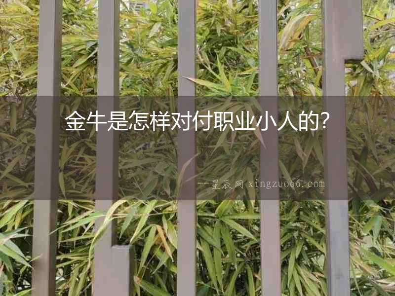 金牛是怎樣對(duì)付職業(yè)小人的？