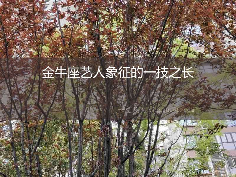金牛座藝人象征的一技之長