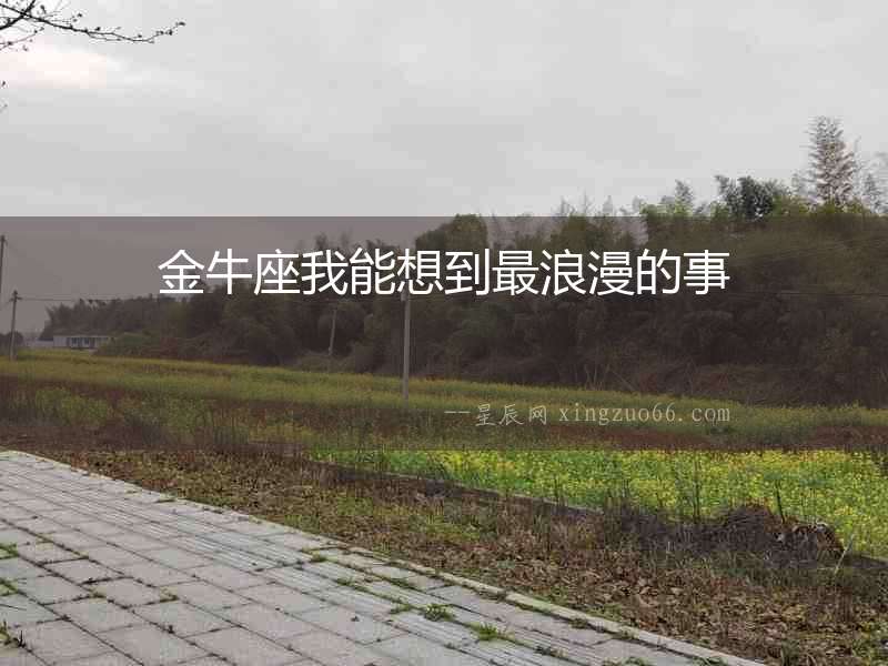 金牛座我能想到最浪漫的事