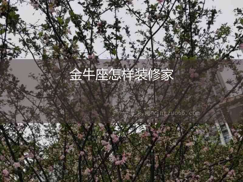 金牛座怎樣裝修家