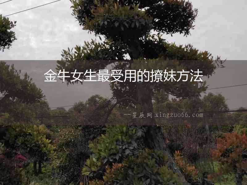 金牛女生最受用的撩妹方法