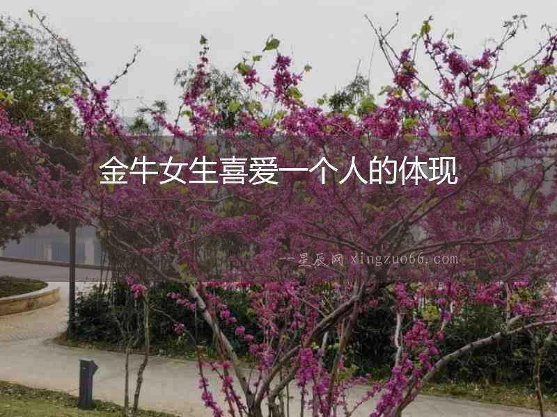 金牛女生喜愛一個人的體現