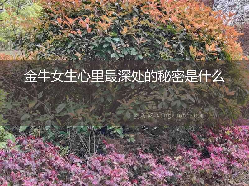 金牛女生心里最深處的秘密是什么