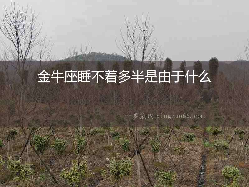 金牛座睡不著多半是由于什么