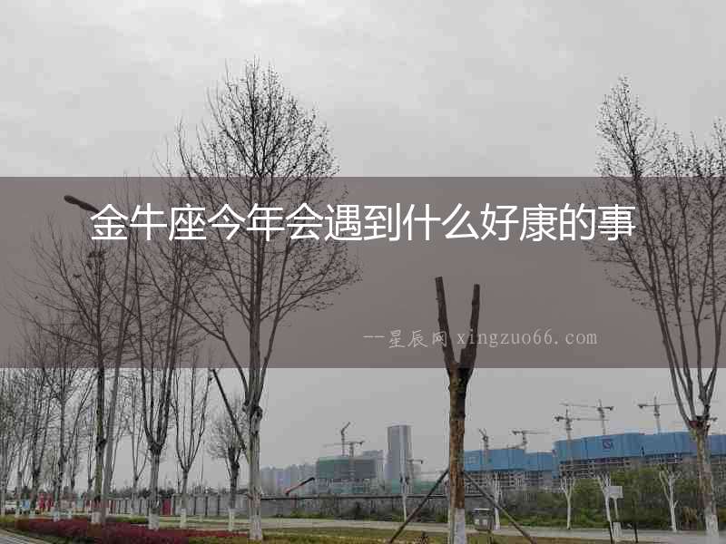 金牛座今年會遇到什么好康的事