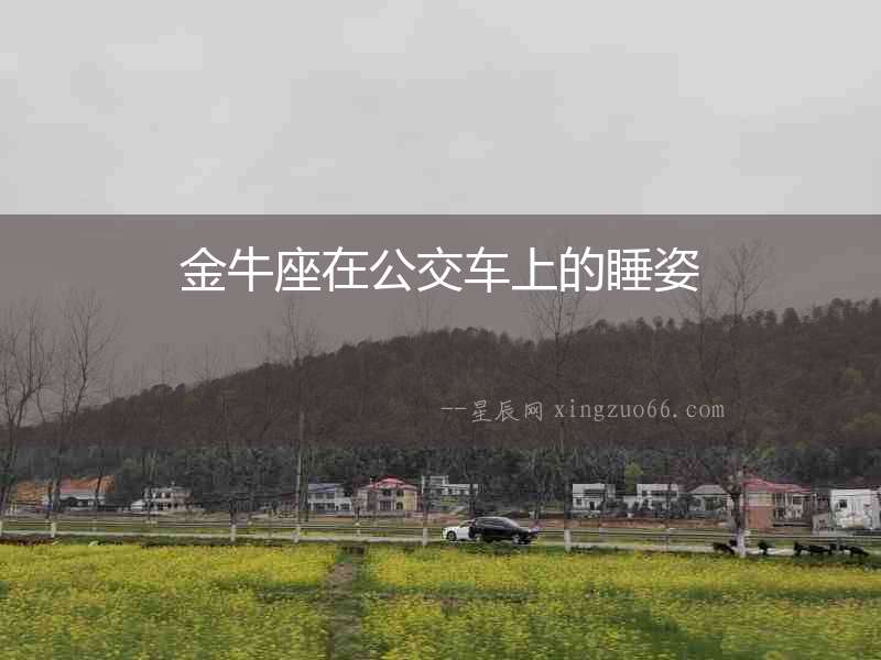 金牛座在公交車上的睡姿
