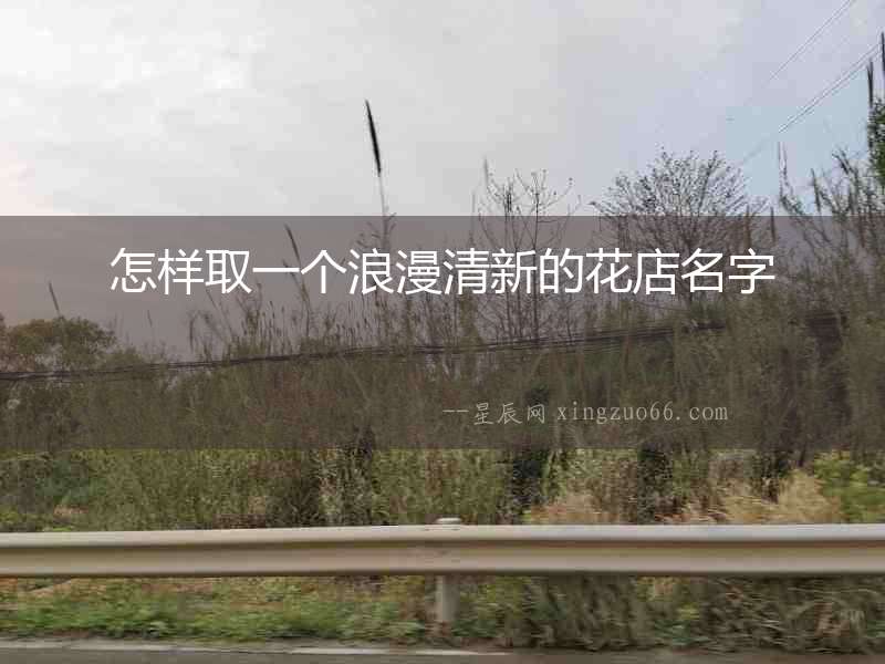 怎樣取一個浪漫清新的花店名字