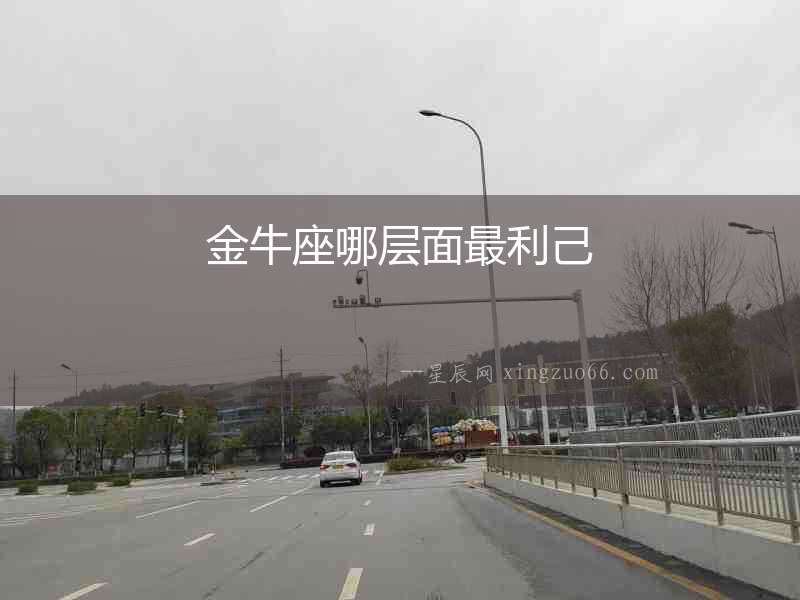 金牛座哪層面最利己