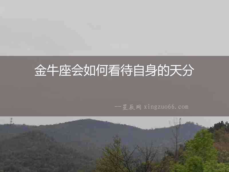 金牛座會如何看待自身的天分