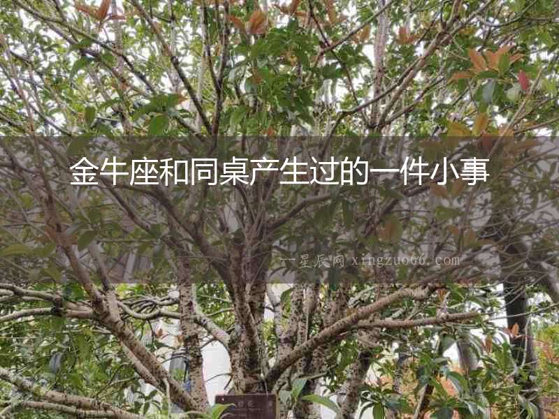 金牛座和同桌產(chǎn)生過的一件小事