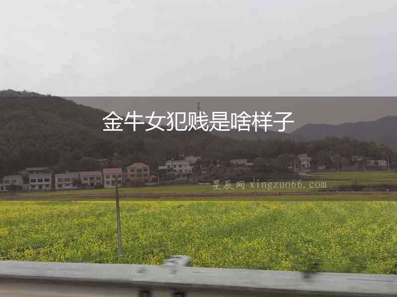 金牛女犯賤是啥樣子