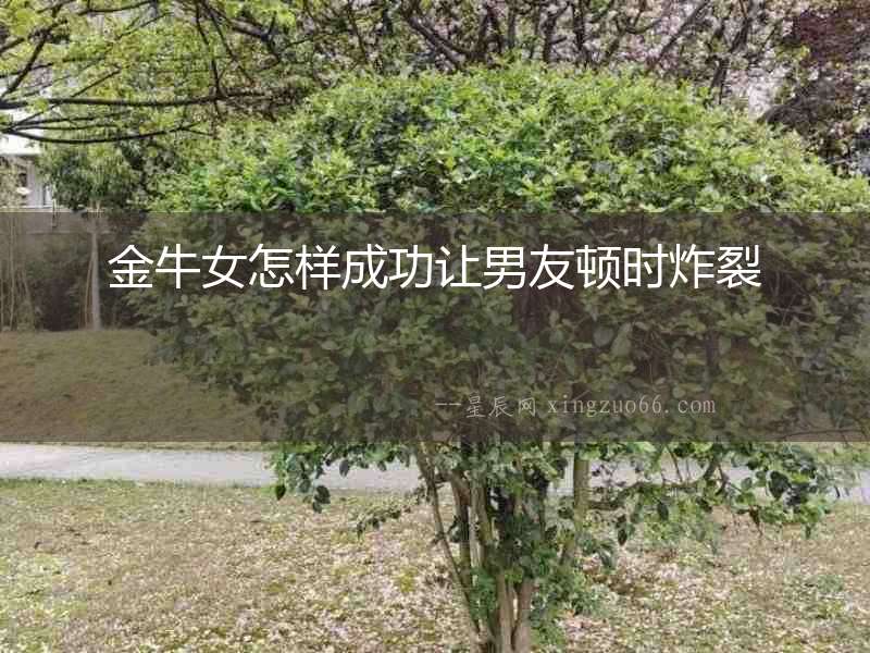 金牛女怎樣成功讓男友頓時炸裂