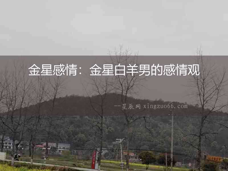 金星感情：金星白羊男的感情觀