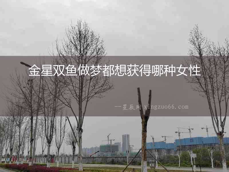 金星雙魚做夢都想獲得哪種女性