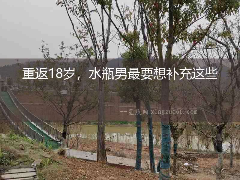 重返18歲，水瓶男最要想補充這些