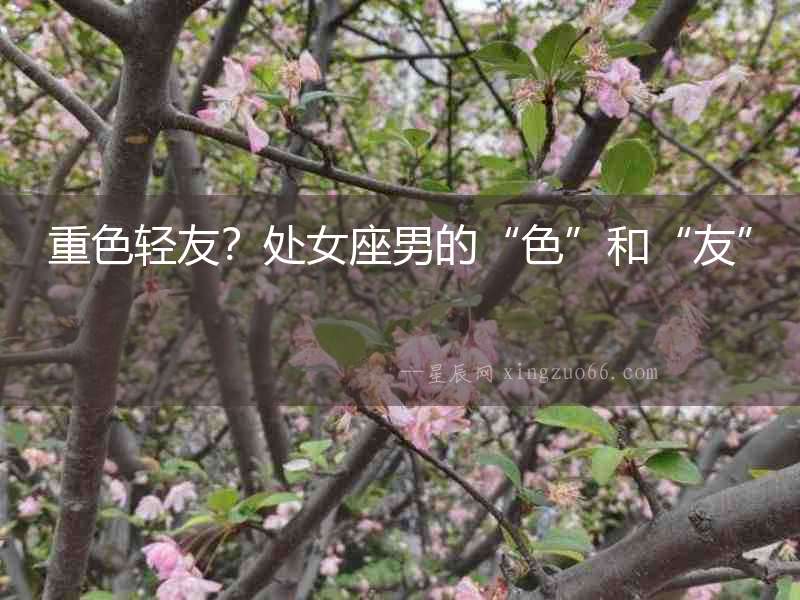 重色輕友？處女座男的“色”和“友”